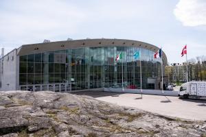 Die „Ice Hall“ in Helsinki war Schauplatz von Italiens Eröffungsspiel. © ANSA / PETER SCHNEIDER