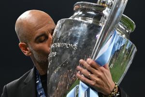 Endlich am Ziel: Nach Jahren des Scheiterns konnte Pep Guardiola mit Manchester City die Champions League gewinnen. © APA/afp / PAUL ELLIS
