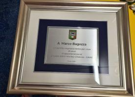Die Ehrentafel für Marco Bagozza.