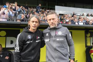 Trainer-Superstar Filippo Inzaghi (links) mit Federico Valente (Foto: DLife).