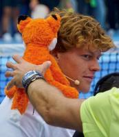 Ein Plüschfuchs für Sinner, der seit Kindesalter diesen Spitznamen trägt.