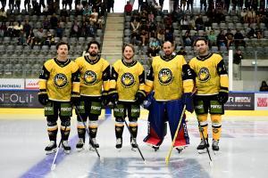 Gerry Fitzgerald, David Farrance, Gunnarwolfe Fontaine, Colin Furlong und Luke Moncada. © hc pustertal/i. foppa
